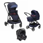 Carucior copii 3 in 1 Chicco Seety Oxford blue