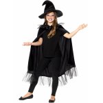 Costum de carnaval pentru copii model Vrajitoare cu palarie Black