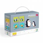 Duo Puzzle Mama si puiul 2 piese