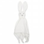 Jucarie interactiva din muselina New Baby 30x30 cm Rabbit white