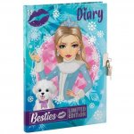 Jurnal Besties Ice Queen cu cheie si lacat Grafix A5