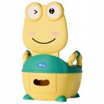 Olita cu adaptor moale si manere Little Mom Cute Yellow Frog