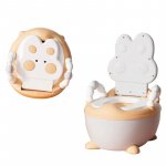 Olita cu adaptor moale si manere Little Mom Orange Bunny