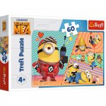 Puzzle Trefl 4 in 1 Despicable Me 4 Minionii trazniti 60 piese