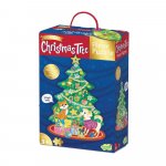 Puzzle de podea in forma de brad de Craciun Shimmery Christmas Tree