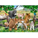 Puzzle din lemn Cresa animalelor 200 piese