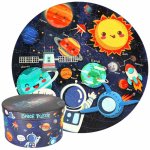 Puzzle educational cu sistemul Solar si Planetele 150 piese in cutie