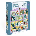 Puzzle poveste Scufita Rosie Djeco 35 piese