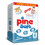 Scutece pentru bebelusi Pine Soft Pachet Jumbo Pine Extra Large +15 kg x 44 buc