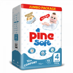 Scutece pentru bebelusi Pine Soft Pachet Jumbo Pine Maxi 7-14 kg x 72 buc