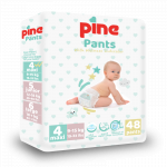 Scutece tip chilot pentru bebelusi Pine Pants Pachet Advantage Pine Maxi 9-15 kg x 48 buc