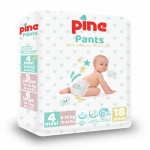 Scutece tip chilot pentru bebelusi Pine Pants Pachet Eco Pine Maxi 9-15 kg x 18 buc