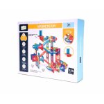 Set 125 piese magnetice de construit 3D cu bile luminoase Multicolor