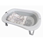 Set Cadita pliabila Little Mom cu Termometru si Hamac pentru copii Grey