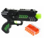 Set de tragere Pistol cu tinte si mingi zburatoare Dark Shot