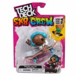 Figurina Tech Dech Sk8 Crew cu placa si casti albastre 9.6 cm