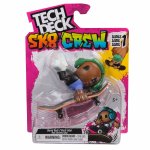 Figurina Tech Dech Sk8 Crew cu placa si casti verzi 9.6 cm