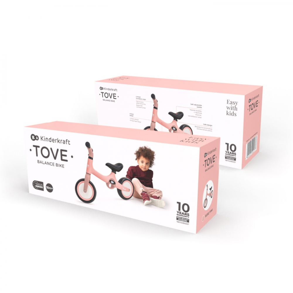 Bicicleta fara pedale Kinderkraft Tove roz - 5