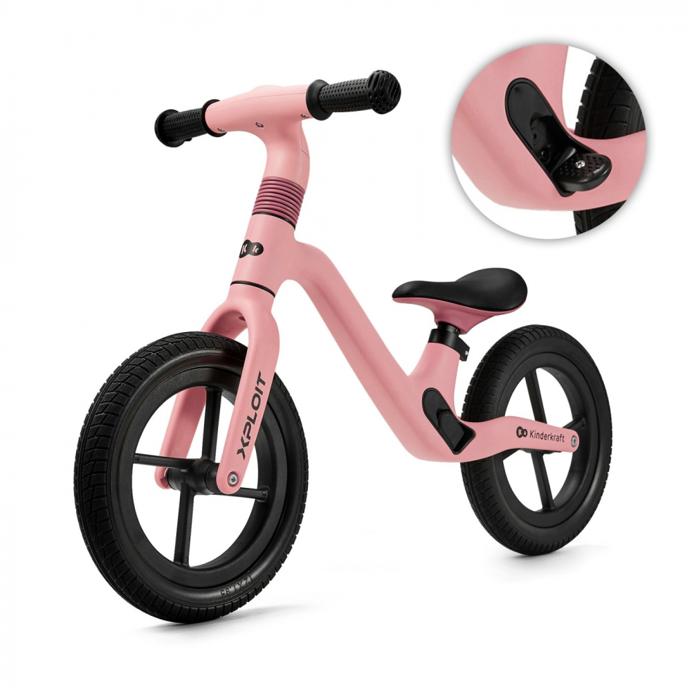 Bicicleta fara pedale Kinderkraft Xploit bubblegum pink - 4