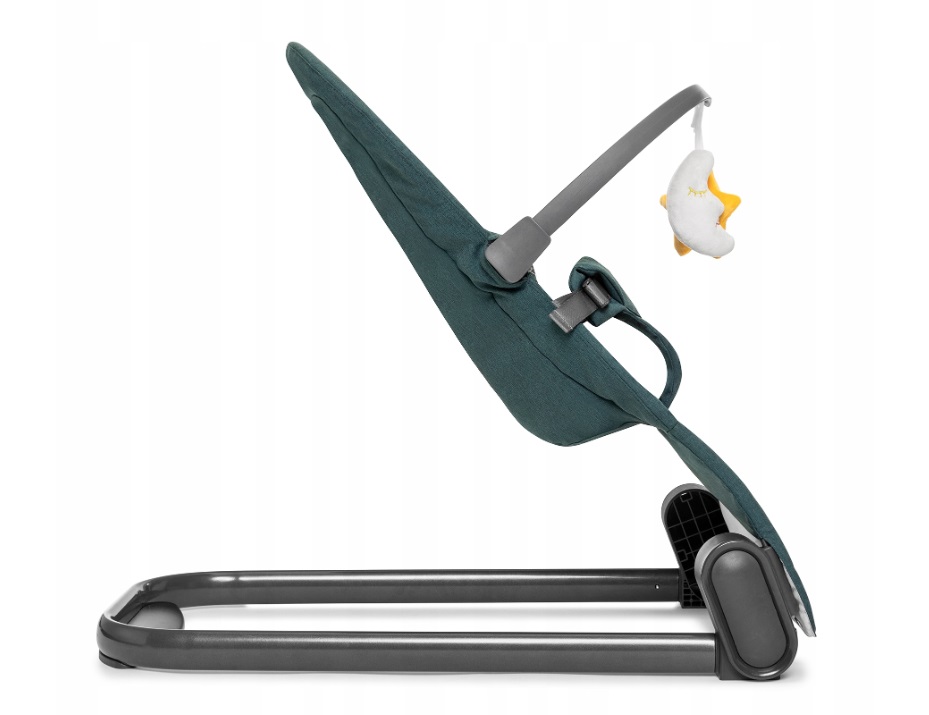 Balansoar ergonomic pliabil cu bara de jucarii Kidnort Vinbar Green - 9