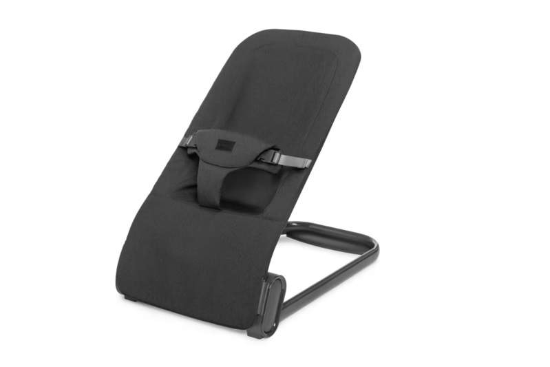 Balansoar ergonomic pliabil cu bara de jucarii Kidnort Vinbar Black - 2 | YEO