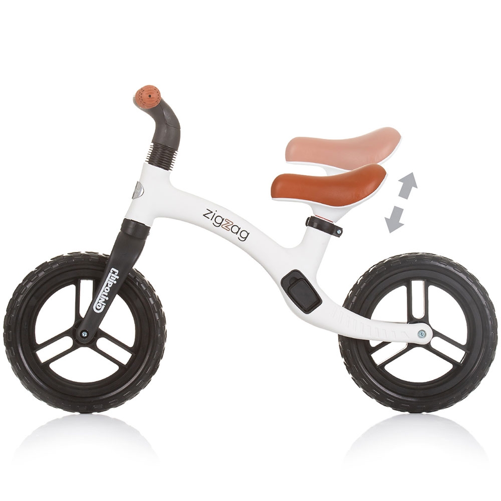 Bicicleta fara pedale Chipolino Zig Zag black white - 1 | YEO