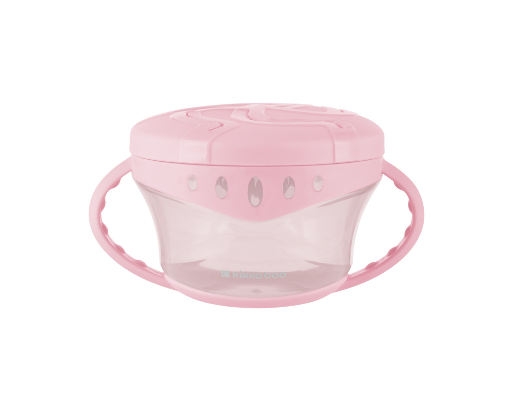 Bol pentru gustari KikkaBoo Snack-me-up Pink