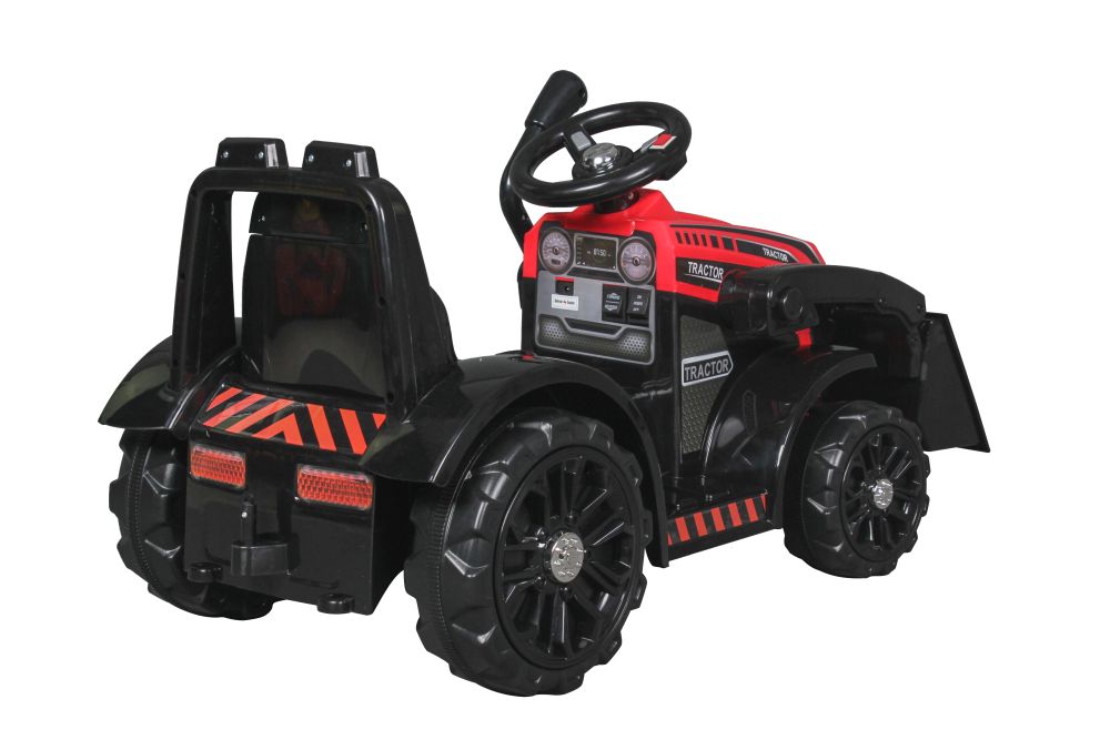 Buldozer electric 6V cupa mobila lumini si sunete 87x42x44 cm Red - 5