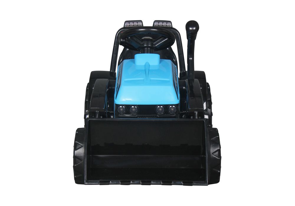 Buldozer electric 6V cupa mobila lumini si sunete 87x42x44 cm Blue - 1