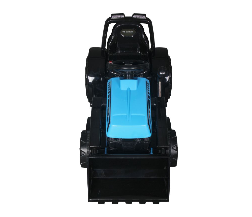 Buldozer electric 6V cupa mobila lumini si sunete 87x42x44 cm Blue - 2