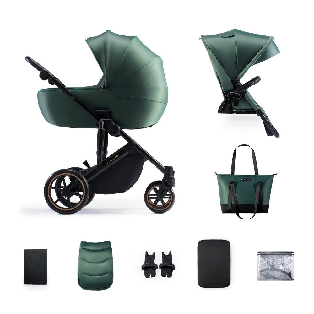 Carucior 2 in 1 Kinderkraft Prime 2 Dark Green - 6