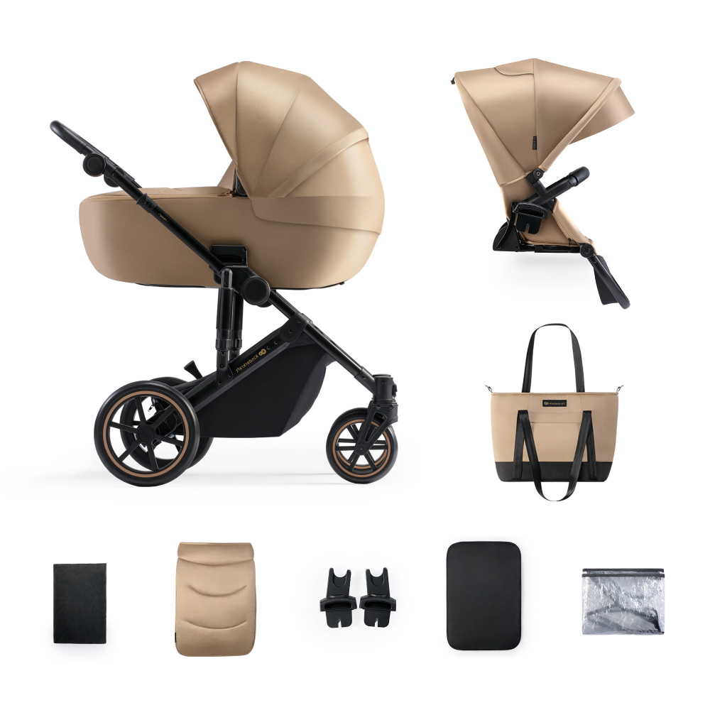 Carucior 2 in 1 Kinderkraft Prime 2 Sandrose beige - 6