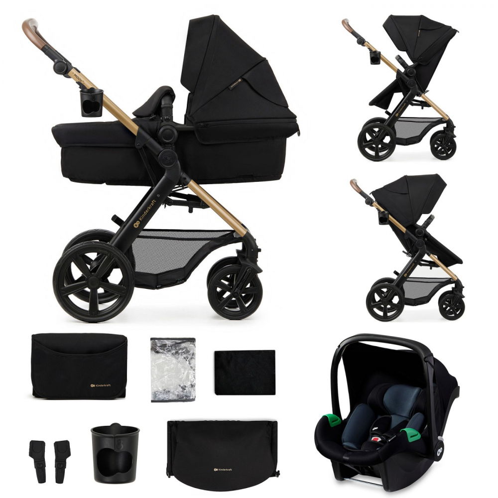 Carucior 3 in 1 Kinderkraft Moov 2 negru pur - 7