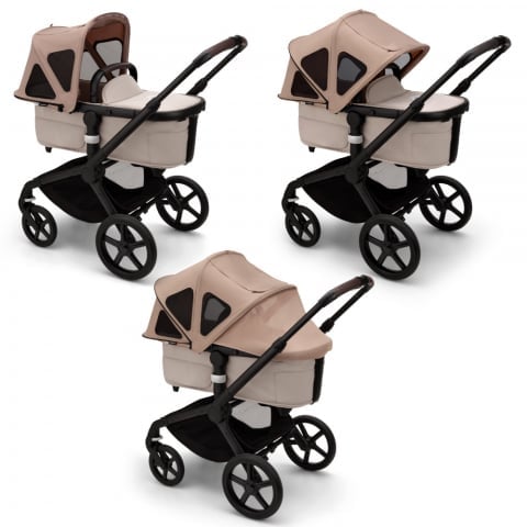 Capotina cu extensie plasa insecte Bugaboo Fox 5 Fox Cub Lynx dune taupe