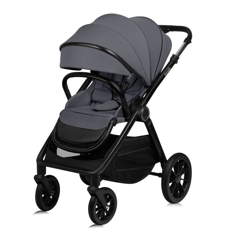 Carucior 3 in 1 Lionelo reversibil Layla gri - 2