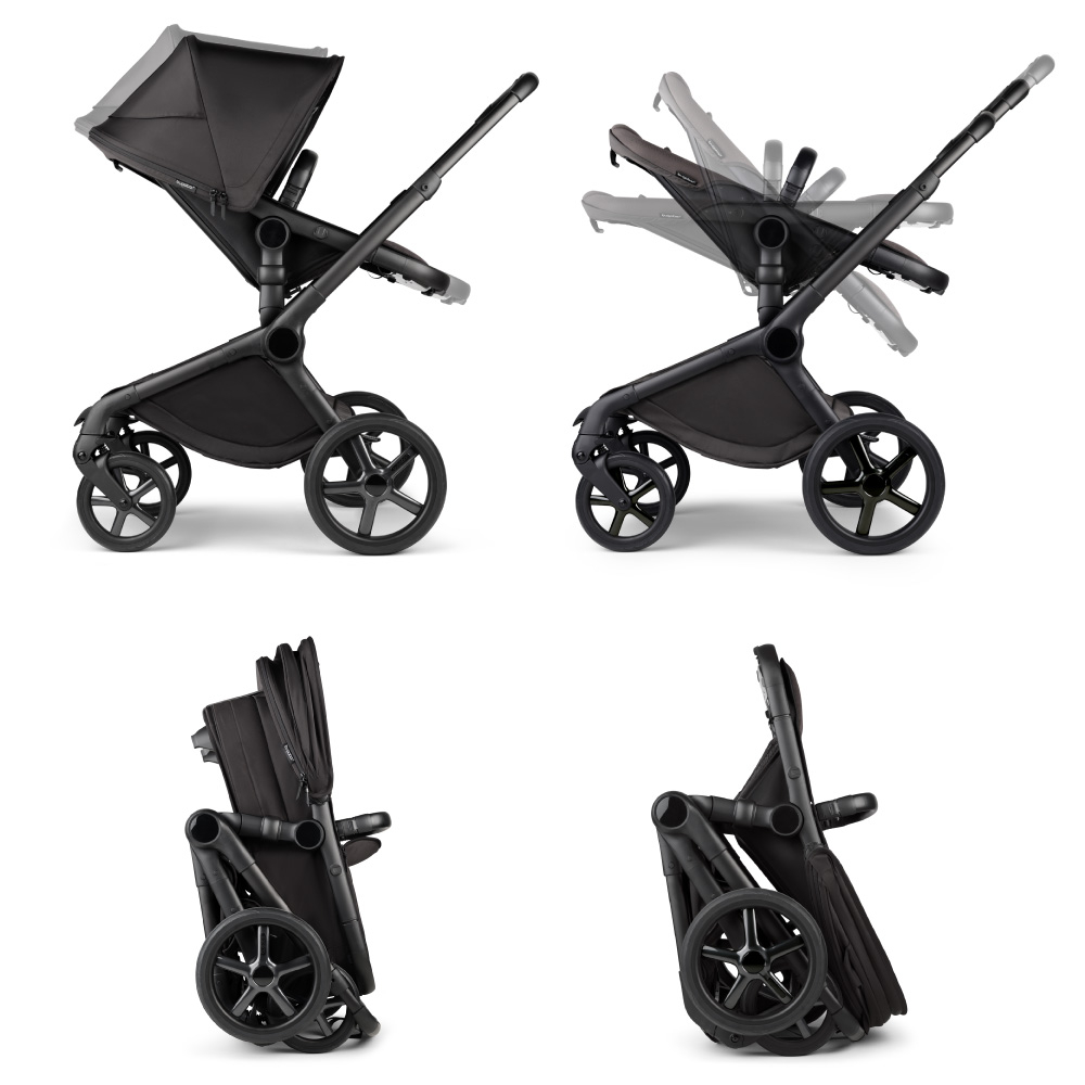 Carucior 2 in 1 Bugaboo Fox 5 Noir Limited Edition black moonlight - 5