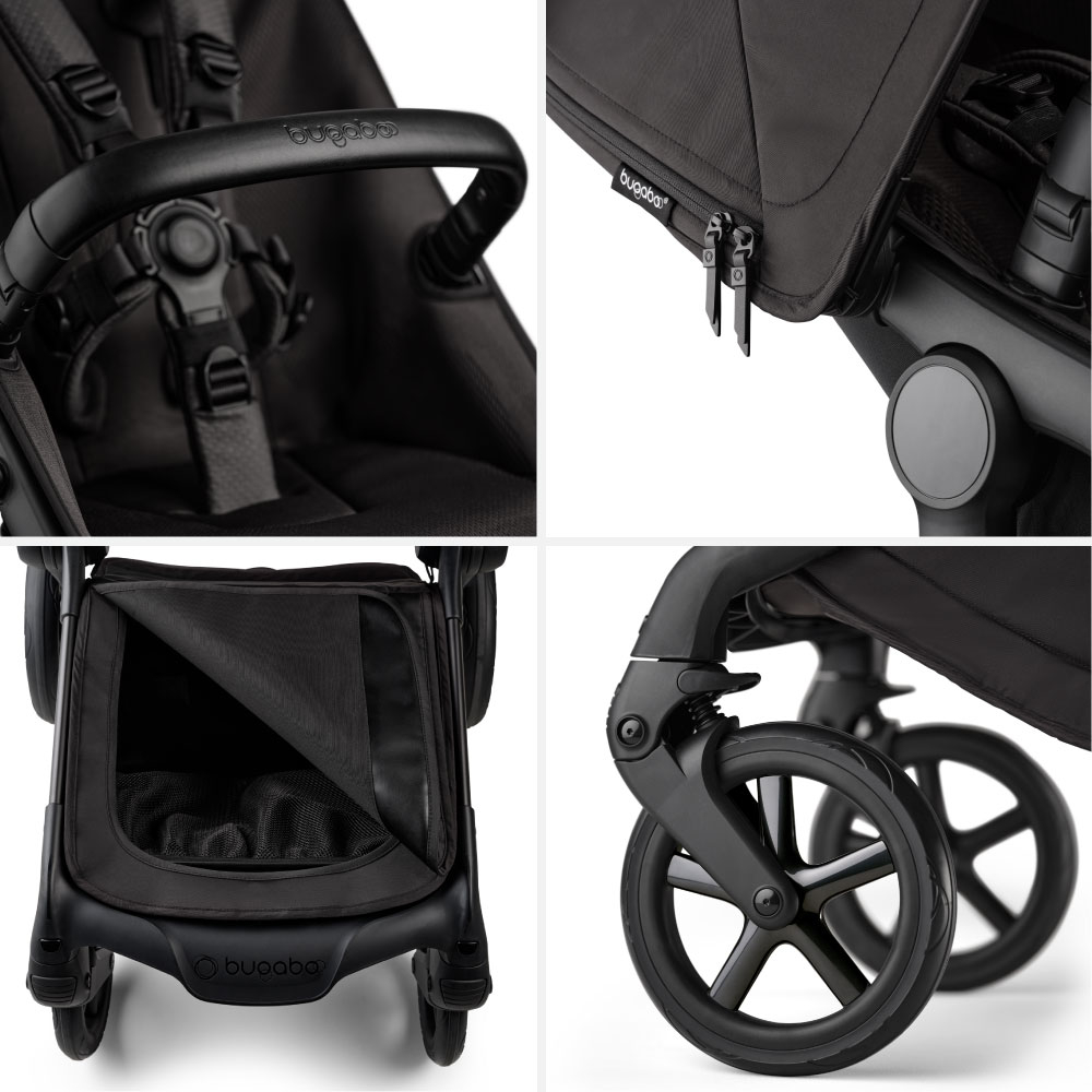 Carucior 2 in 1 Bugaboo Fox 5 Noir Limited Edition black moonlight - 6