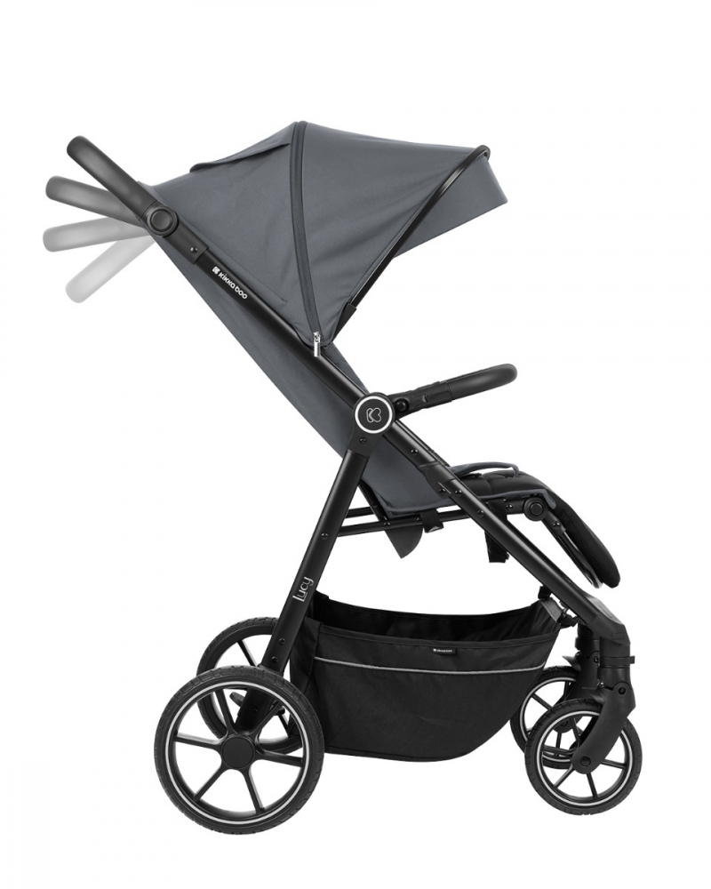 Carucior sport de la nastere pana la 22kg KikkaBoo Lucy Gray - 2