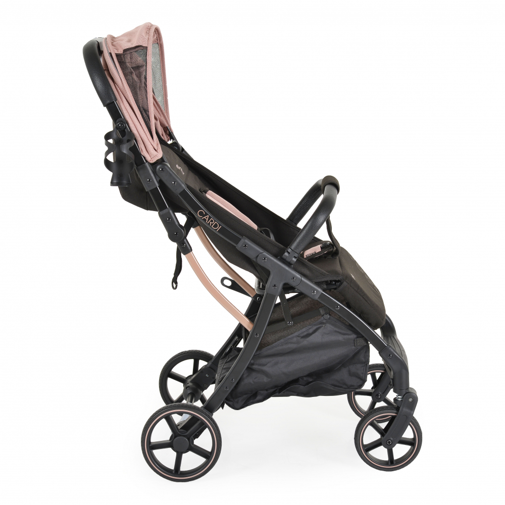 Carucior sport pentru copii de la nastere pana la 22kg Moni Cardi Roz - 3 | YEO