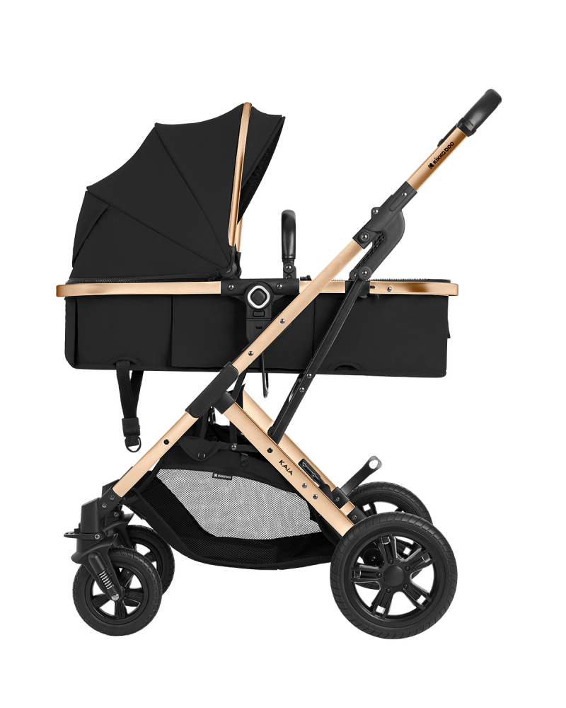 Carucior transformabil KikkaBoo 3 in 1 Kaia Black 2024 i-Size - 2