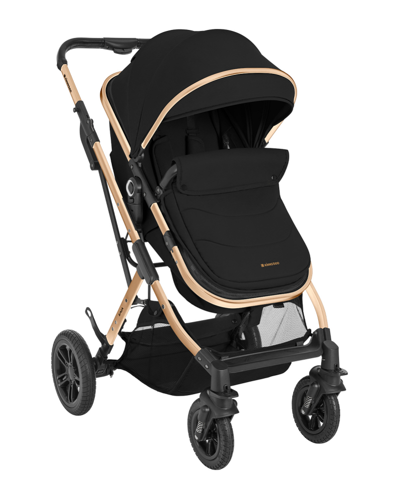 Carucior transformabil KikkaBoo 3 in 1 Kaia Black 2024 i-Size - 3