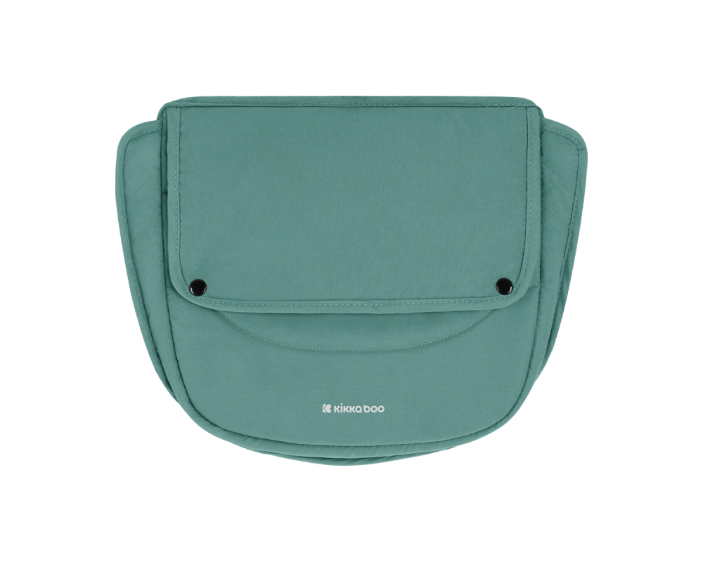 Carucior transformabil 3 in 1 KikkaBoo cu sezut reversibil,cadru din aluminiu,suspensii,copertina XXL,geanta mamici,suport pahar si husa pentru picioare incluse Kaia Mint 2024 scaun auto i-Size - 6