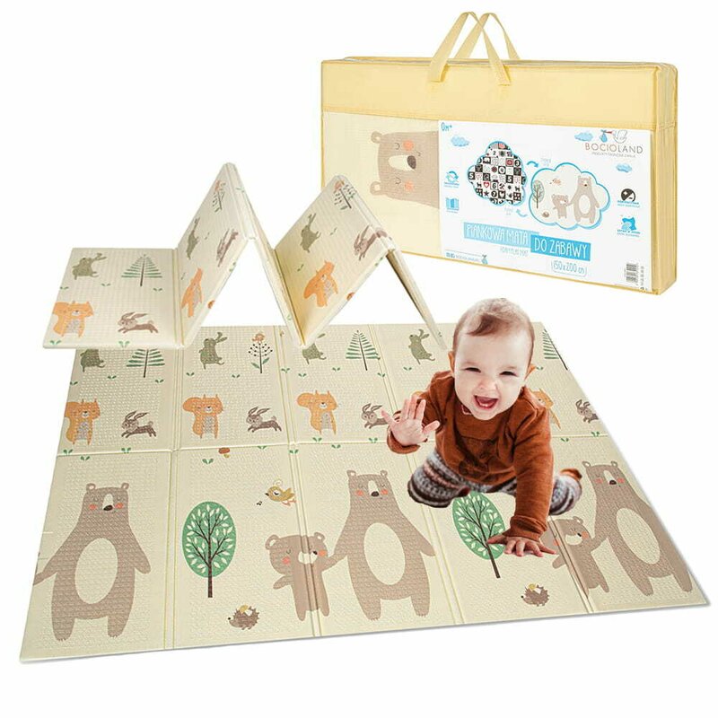 Covoras de joaca pliabil Bocioland 200x150 cm Little Bear - 1 | YEO