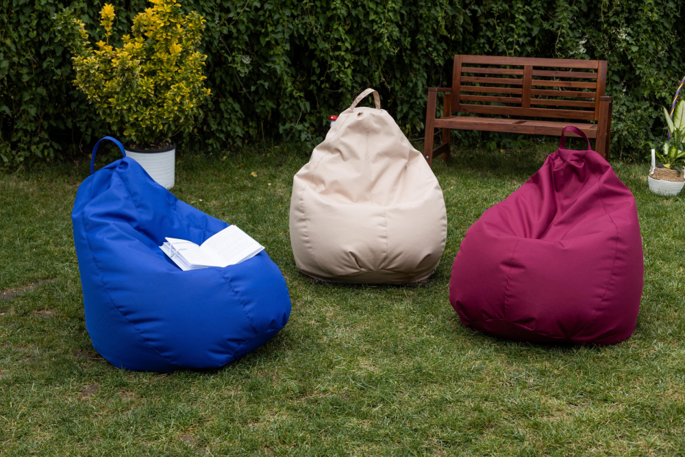 Fotoliu Puf Bean Bag visiniu XL fara husa interioara - 3