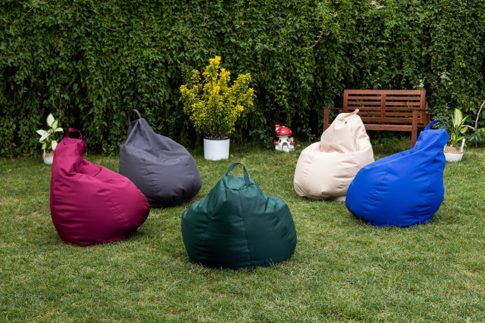 Fotoliu Puf Bean Bag visiniu XL fara husa interioara - 4