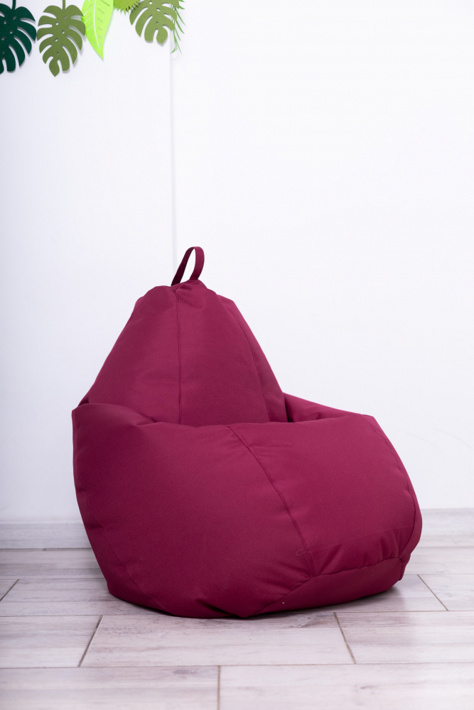 Fotoliu Puf Bean Bag visiniu XL fara husa interioara - 5