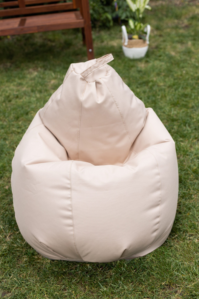 Fotoliu Puf Bean Bag bej XL fara husa interioara - 3