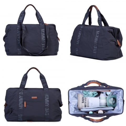 Geanta de infasat Childhome Mommy Bag Signature Urban dark grey - 1