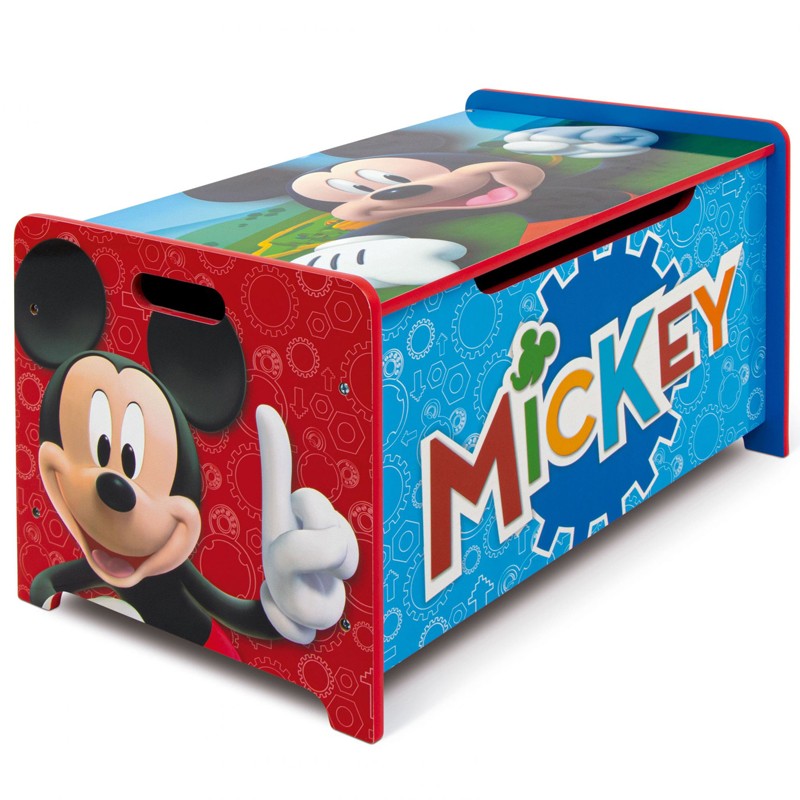 Ladita din lemn pentru depozitare jucarii Mickey Mouse - 3