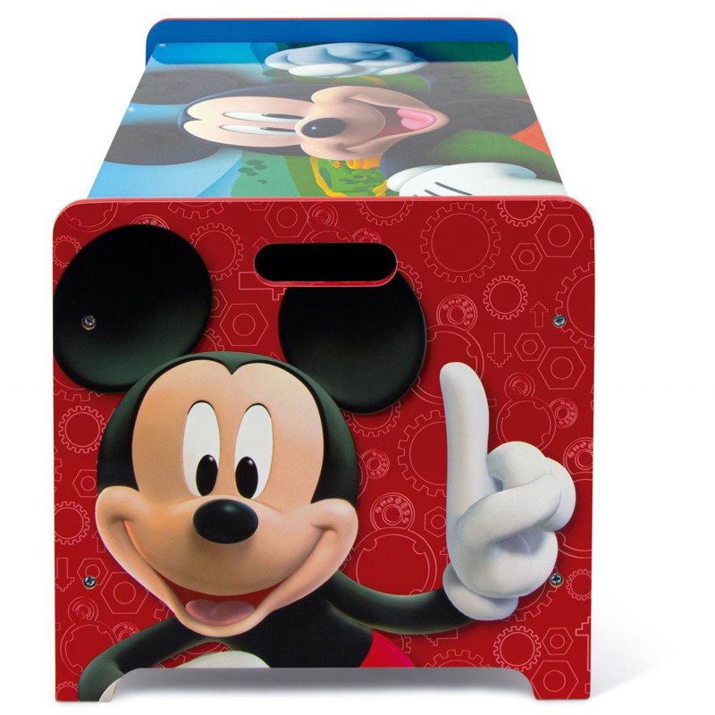 Ladita din lemn pentru depozitare jucarii Mickey Mouse - 5